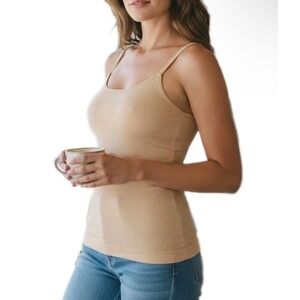 Shapermint Essentials Women 2XL  Compression Camisole Tank Top Seamless Chai NEW